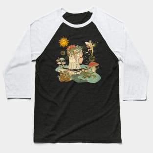 Vintage Garden Art 2 Baseball T-Shirt